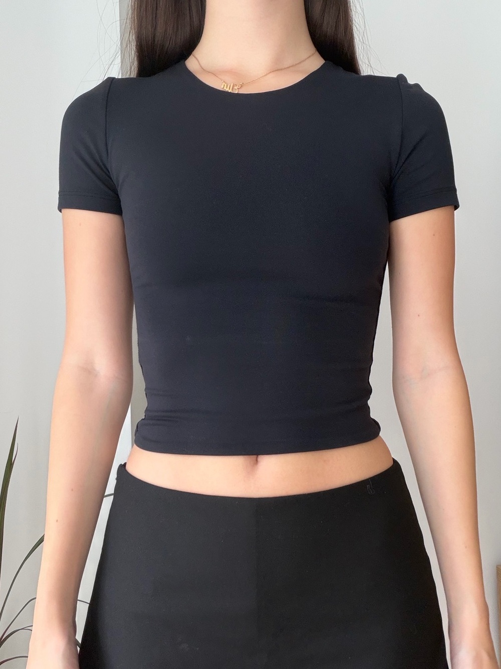 Aritzia Babaton Contour Black Tee
